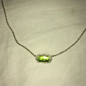 Kendra Scott Elisa necklace green stone